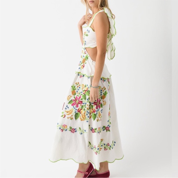 Farm Rio Tropical Romance Floral Maxi Dress size medium - Picture 2 of 11